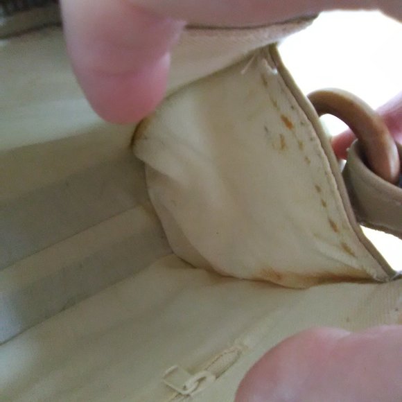 Indian Embroidered Design Shoulder Hand Bag Color Tan - Picture 5 of 16